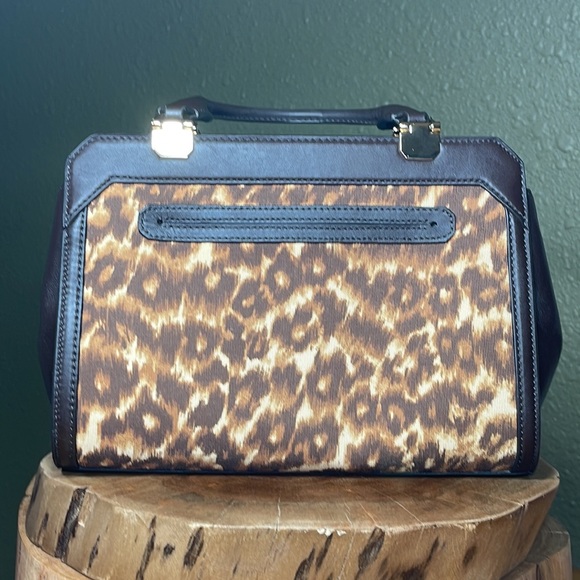 COACH Madison Mini Lexington Carryall in Ocelot Print - Picture 5 of 16